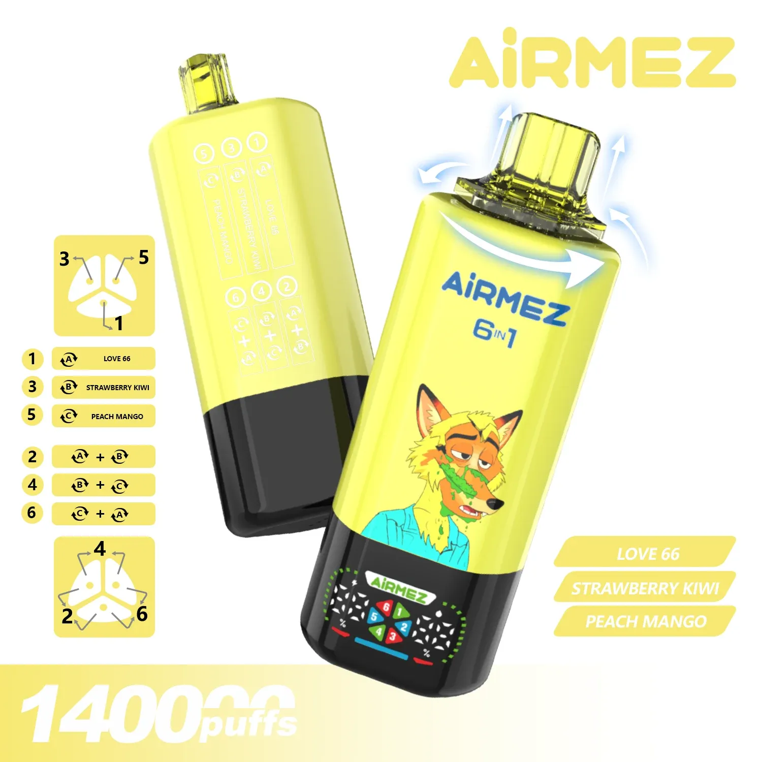Airmez FOX 6 en 1 140K – vista del producto