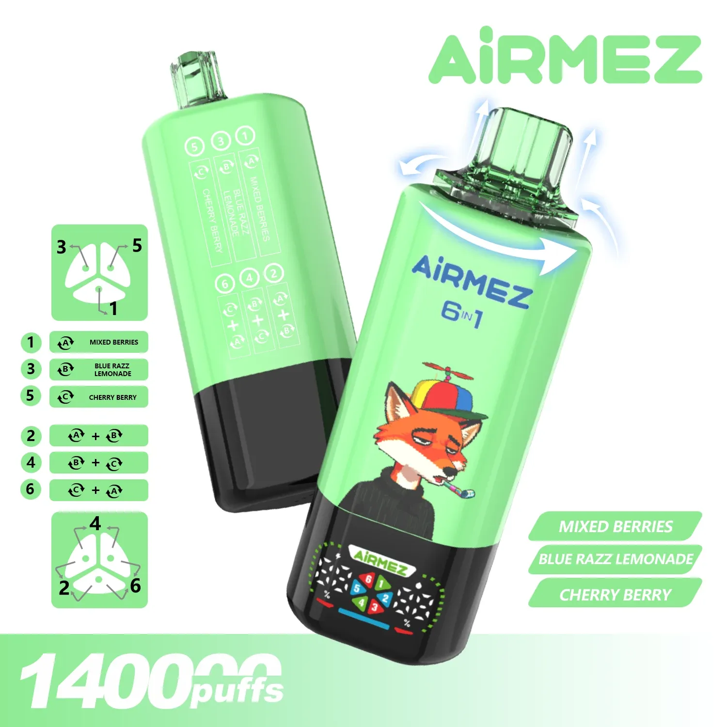 Airmez FOX 6 en 1 140K – vista del producto