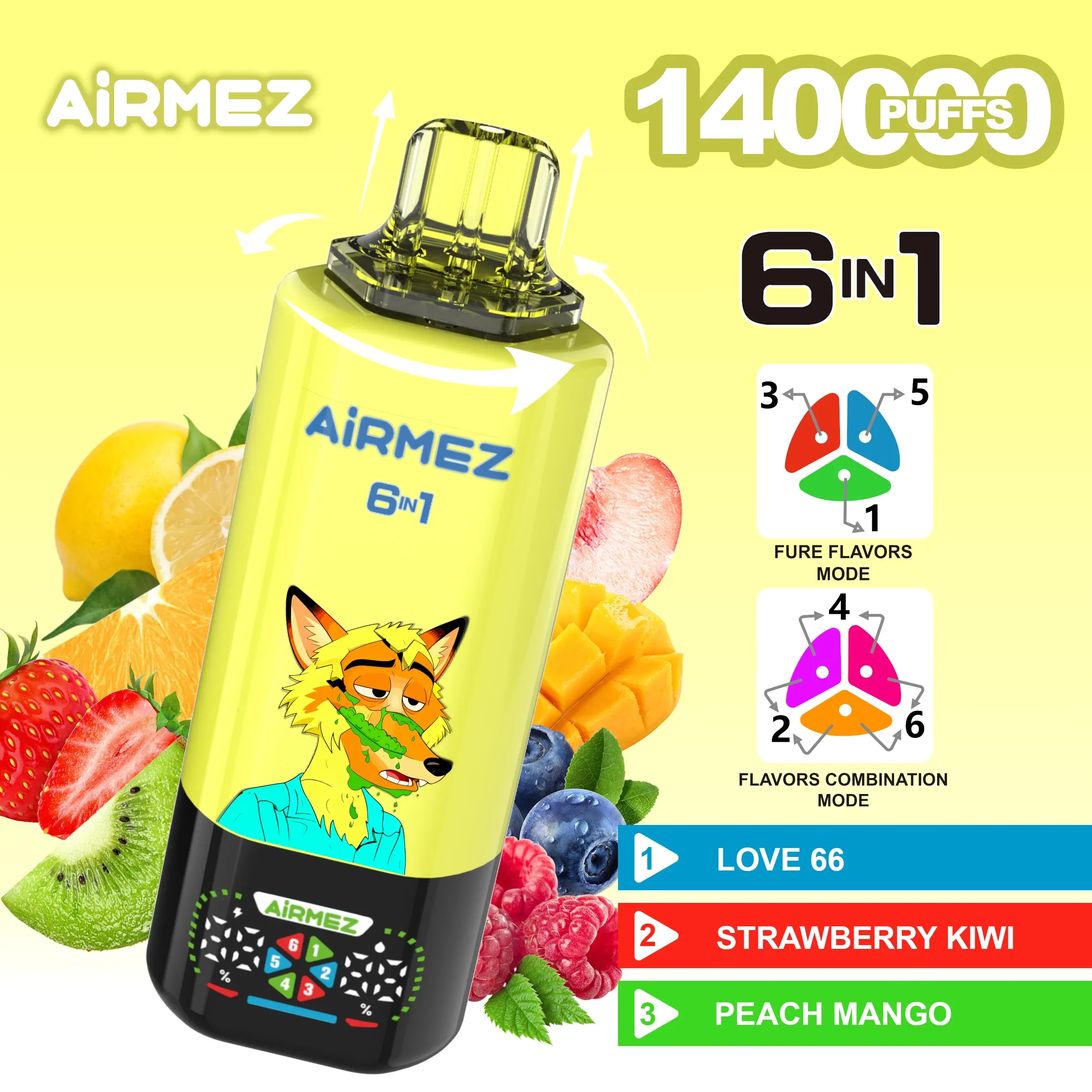 Airmez FOX 6 en 1 140K – vista del producto