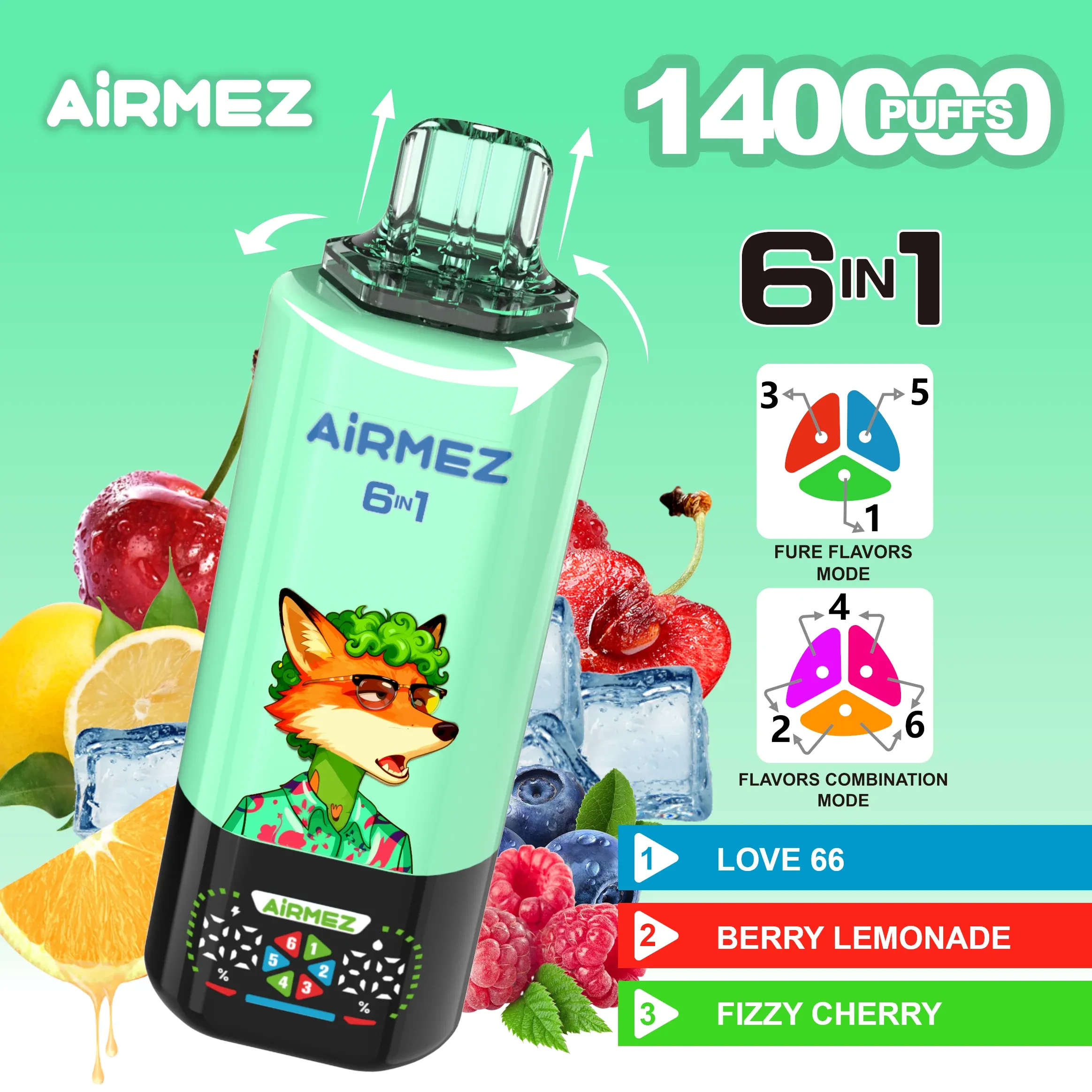 Airmez FOX 6 en 1 140K – vista del producto