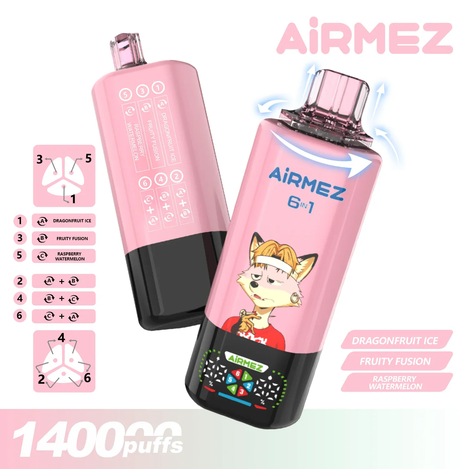 Airmez FOX 6 en 1 140K – vista del producto