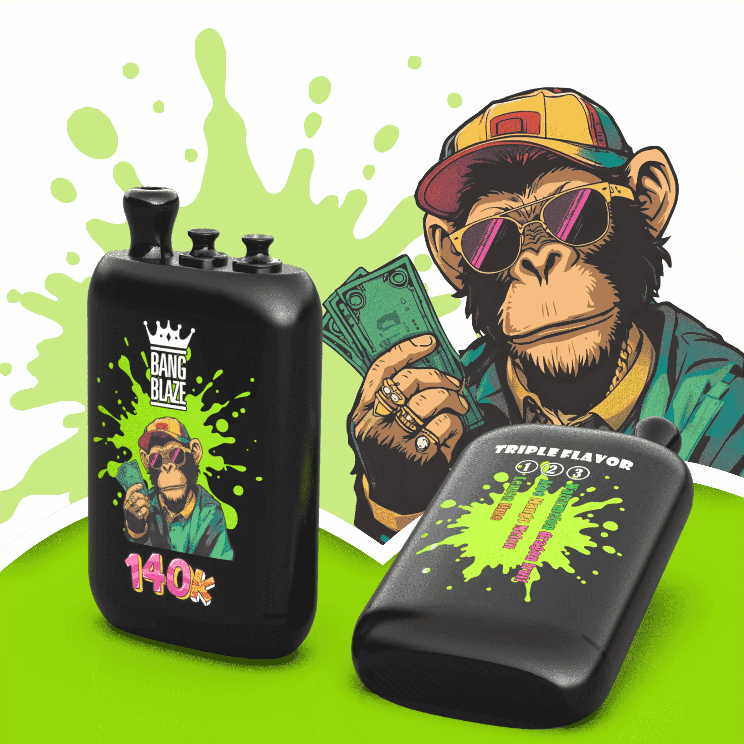 Bang Blaze 140K – sabor Lemon Lime y Aloe Mango Melon