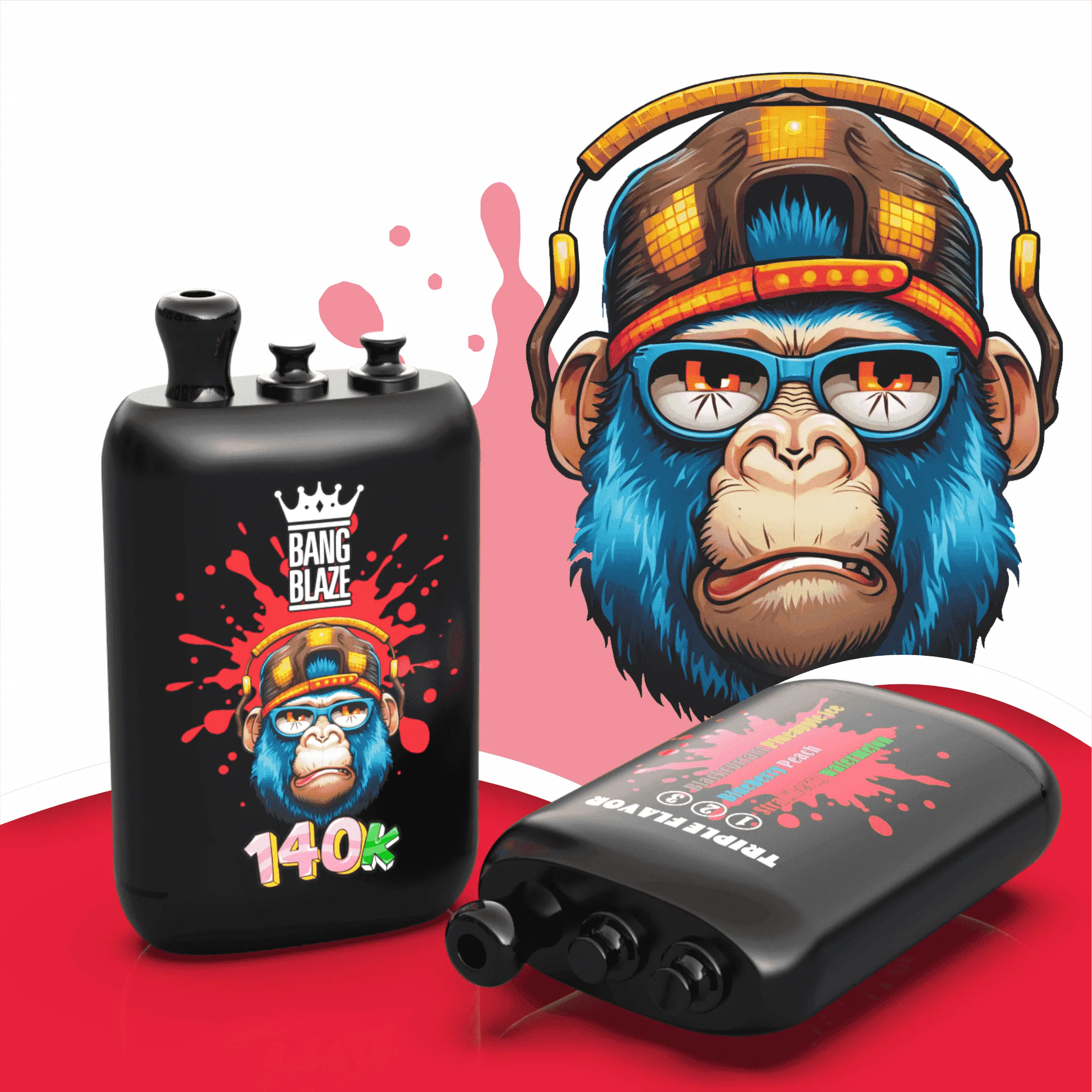 Bang Blaze 140K – sabor Strawberry Watermelon Buleberry Peach