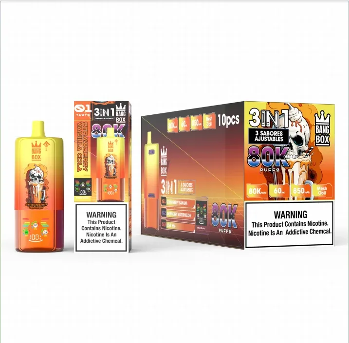 Bang Box 80K – envase y presentación