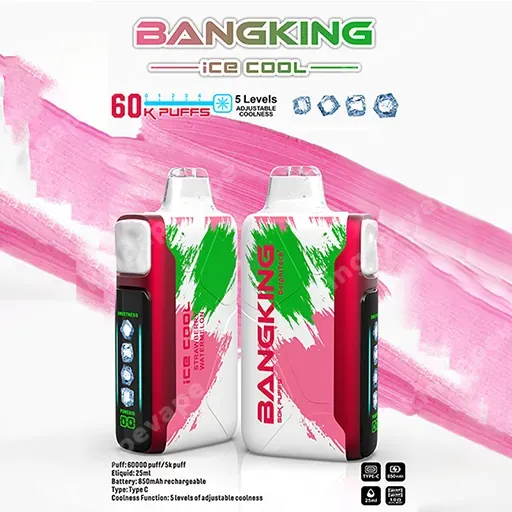 Vaper desechable BANG KING ICE COOL 60000 puffs sabor Strawberry Watermelon