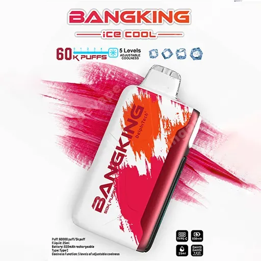 Bang King Ice Cool 60K Puffs – Vaper Desechable Recargable con Frescor Ajustable - Imagen 5