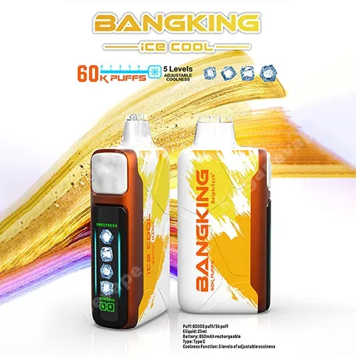 Vaper desechable BANG KING ICE COOL 60000 puffs sabor Mango Magic