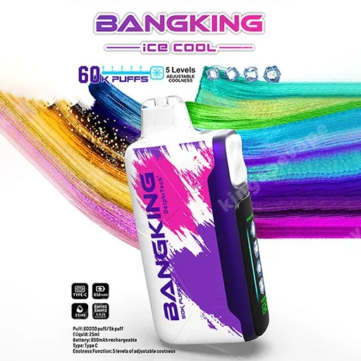 Bang King Ice Cool 60K Puffs – Vaper Desechable Recargable con Frescor Ajustable - Imagen 4