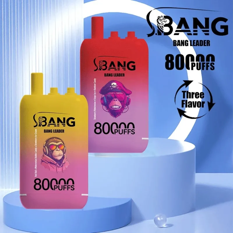 Bang Leader 80000 Caladas | Vaper Desechable Recargable 3 en 1 (78 ml)