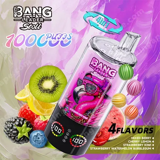 Bang Leader Stoll 100K 100000 caladas 4 in 1 sabor & pantalla LED vaper desechable - Imagen 7
