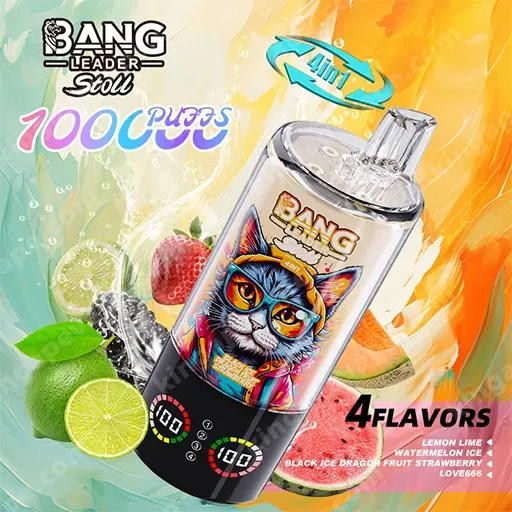 Bang Leader Stoll 100K 100000 caladas 4 in 1 sabor & pantalla LED vaper desechable - Imagen 11