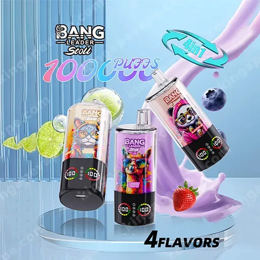 Bang Leader Stoll 100K 100000 caladas 4 in 1 sabor & pantalla LED vaper desechable - Imagen 4