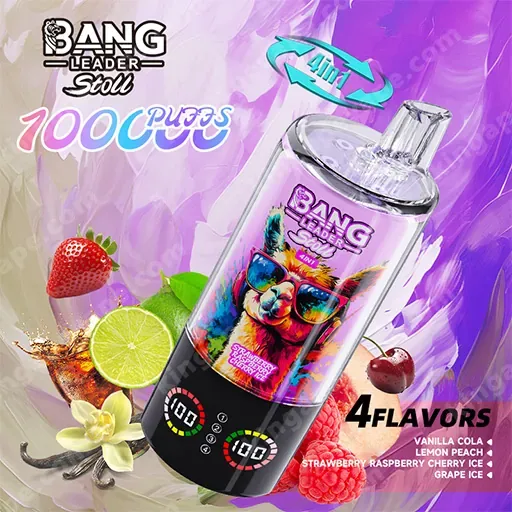 Bang Leader Stoll 100K 100000 caladas 4 in 1 sabor & pantalla LED vaper desechable - Imagen 9