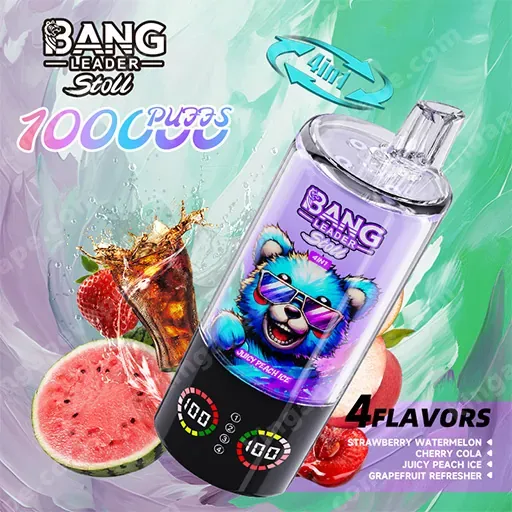 Bang Leader Stoll 100K 100000 caladas 4 in 1 sabor & pantalla LED vaper desechable - Imagen 10