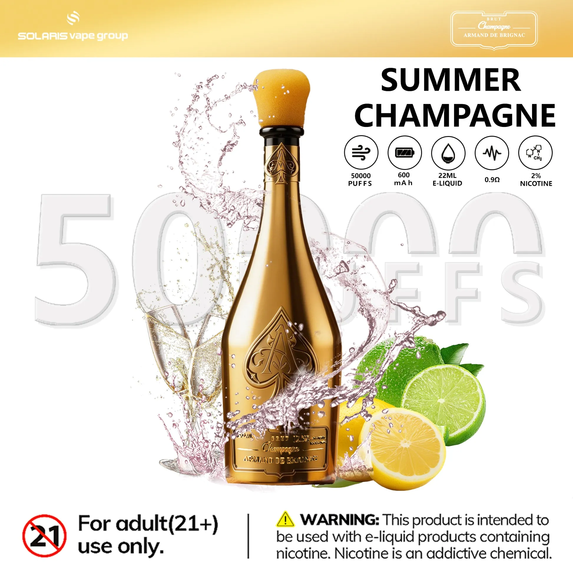 Solaris Champagne 50K – sabor Summer Champagne