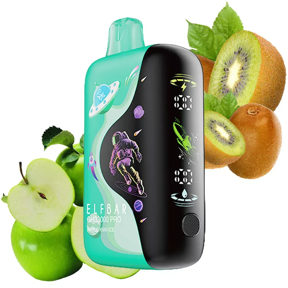 Vaper desechable Elf Bar GH33000 Pro sabor Apple Kiwi Ice