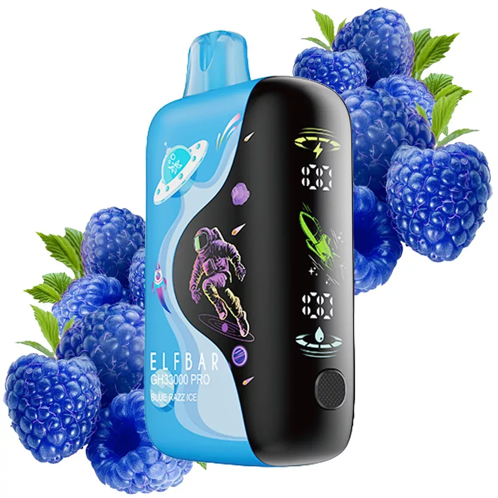Vaper desechable Elf Bar GH33000 Pro sabor Blue Razz Ice