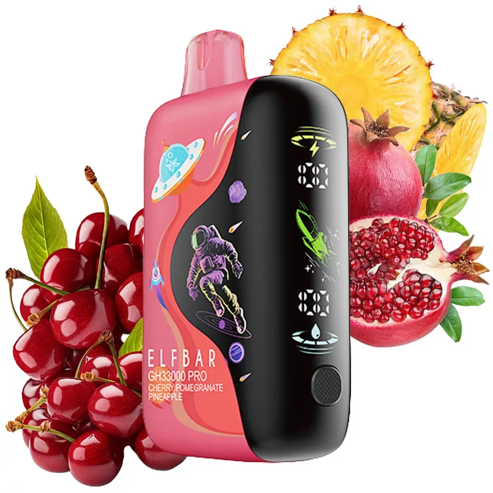 Vaper desechable Elf Bar GH33000 Pro sabor Cherry Pomegranate Pineapple