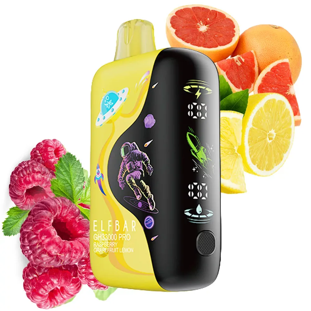 Vaper desechable Elf Bar GH33000 Pro sabor Raspberry Grapefruit Lemon