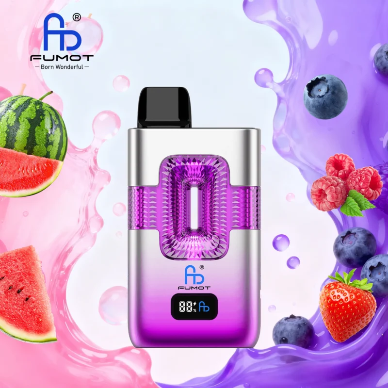 Vaper desechable FUMOT 50000 puffs sabor Vimto y Watermelon Bubblegum
