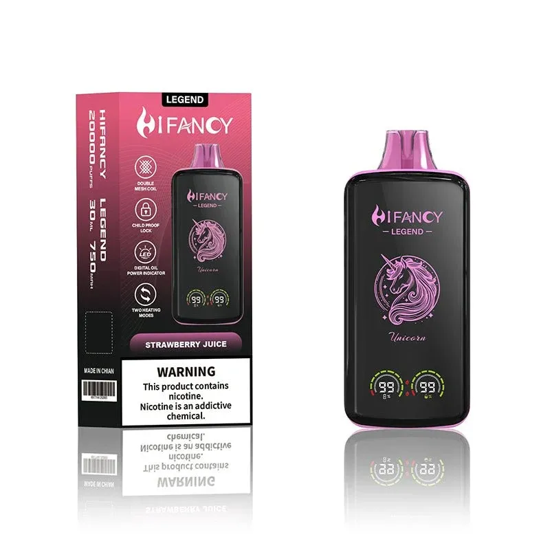 Vaper desechable HIFANCY LEGEND 20000 puffs sabor Strawberry Juice