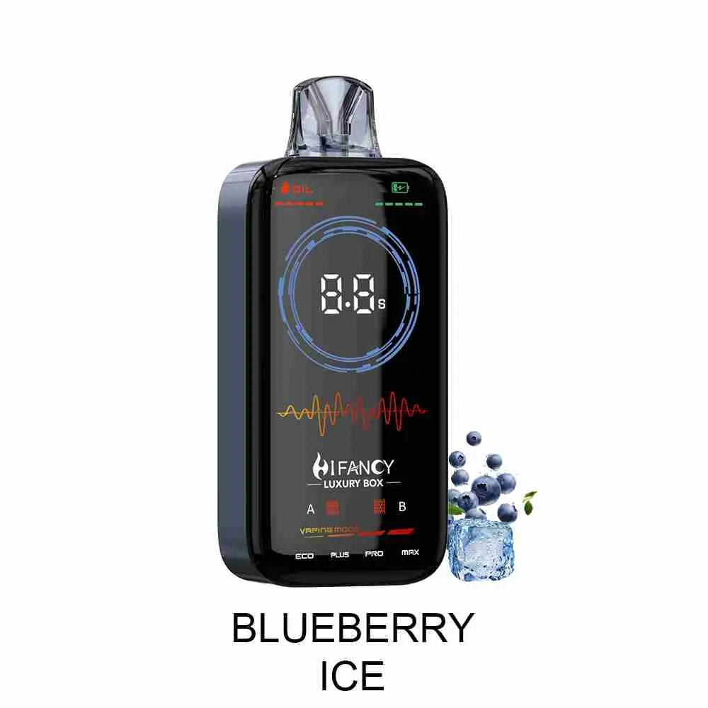 Vaper desechable HIFANCY LUXURY BOX 18000 puffs sabor Blueberry Ice