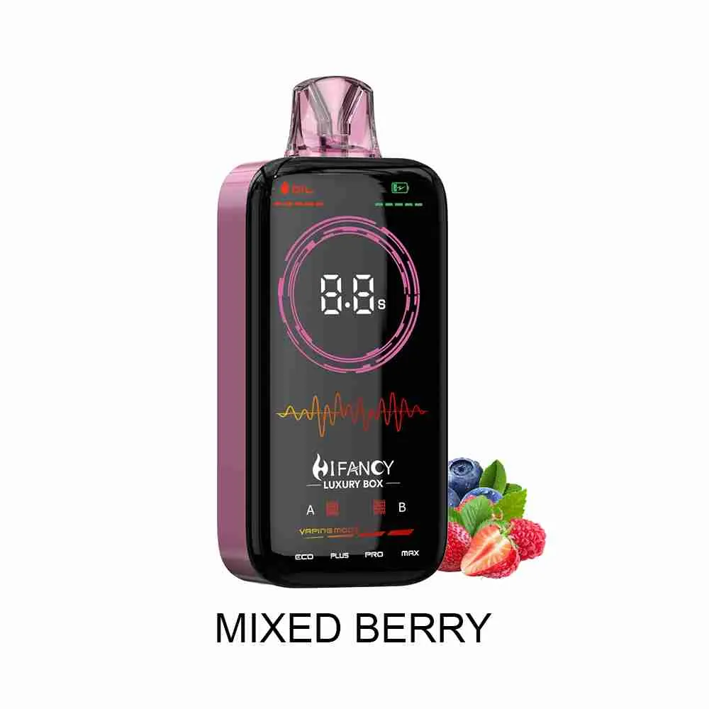 Vaper desechable HIFANCY LUXURY BOX 18000 puffs sabor Mixed Berry