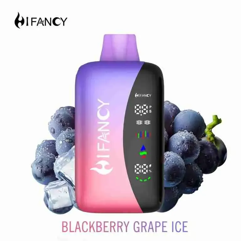 Vaper desechable HIFANCY RAINBOW 25000 puffs sabor Blackberry Grape Ice