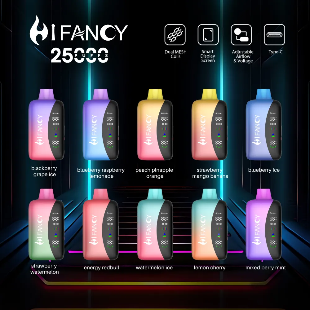 HIFANCY RAINBOW 25000 | Vaper Desechable con Pantalla Inteligente y 5 Modos - Imagen 7