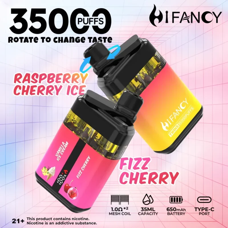 Vaper desechable HIFANCY TWINS 35000 de doble sabor