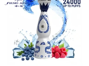 Vaper desechable Humo Azul 24K sabor Blue Razz Ice