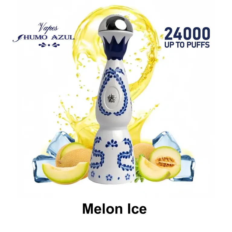 Vaper desechable Humo Azul 24K sabor Melon Ice
