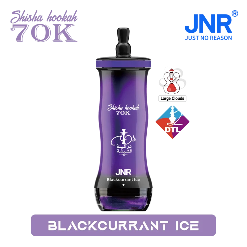 Vaper desechable JNR Shisha Hookah 70K sabor Blackcurrant Ice