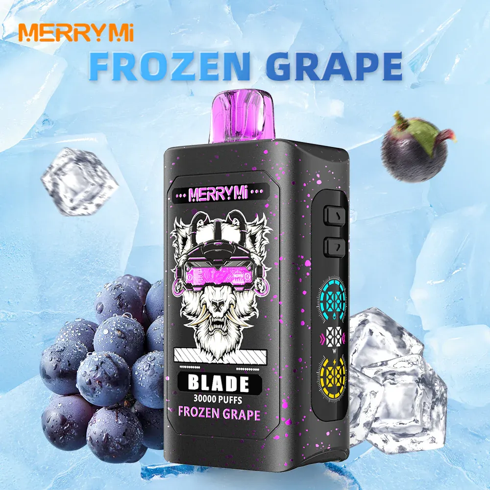 Vaper desechable Merry Mi Blade 30K sabor Frozen Grape