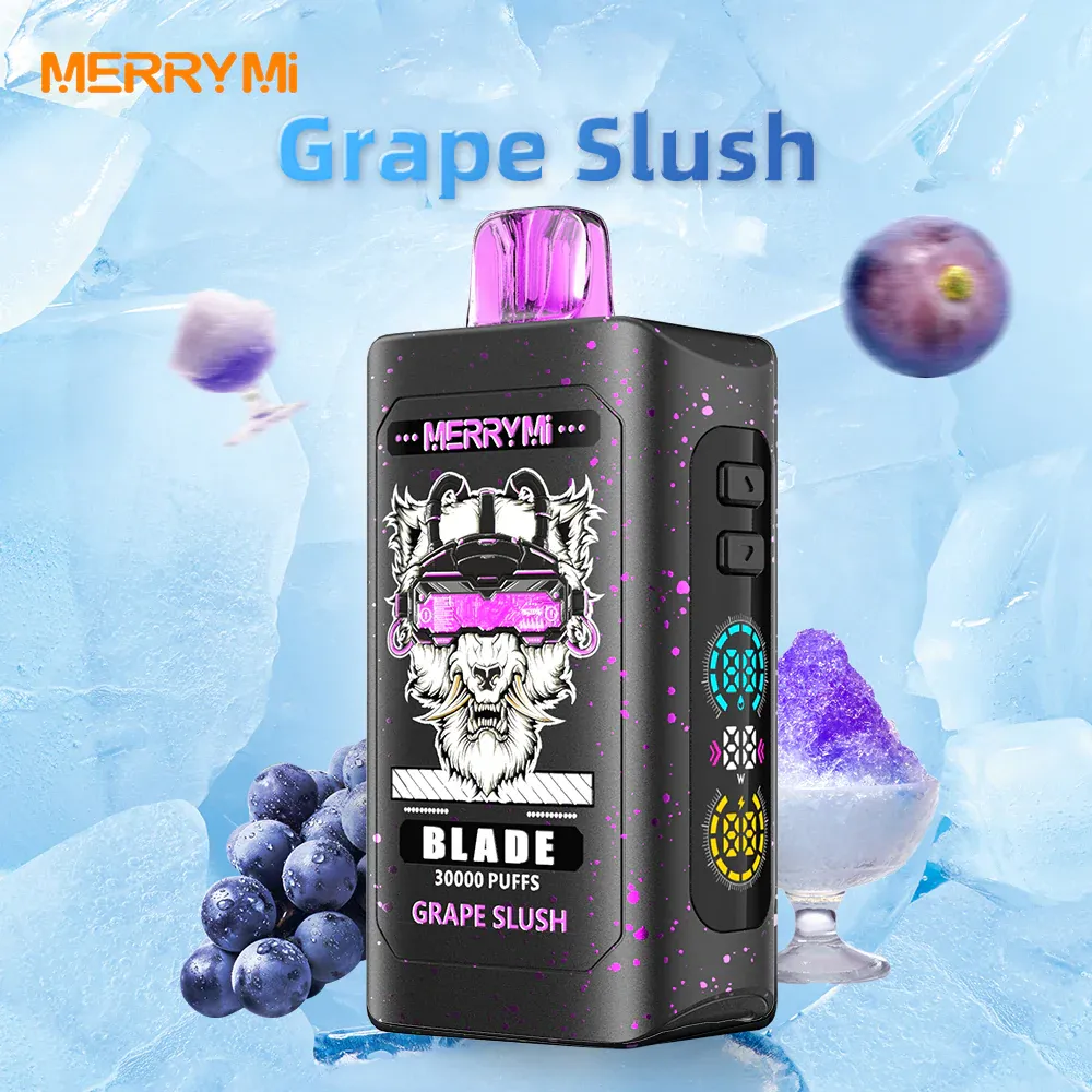 Vaper desechable Merry Mi Blade 30K sabor Grape Slush