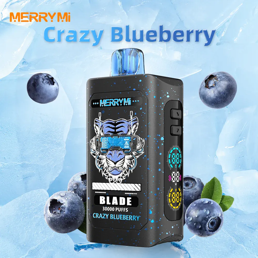 Vaper desechable Merry Mi Blade 30K sabor Crazy Blueberry