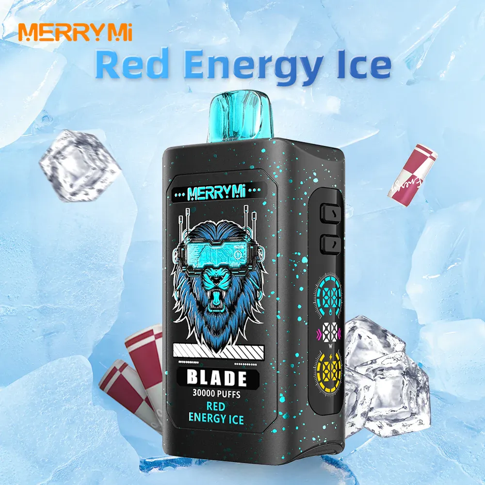 Vaper desechable Merry Mi Blade 30K sabor Red Energy Ice