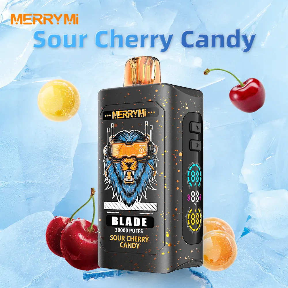 Vaper desechable Merry Mi Blade 30K sabor Sour Cherry Candy