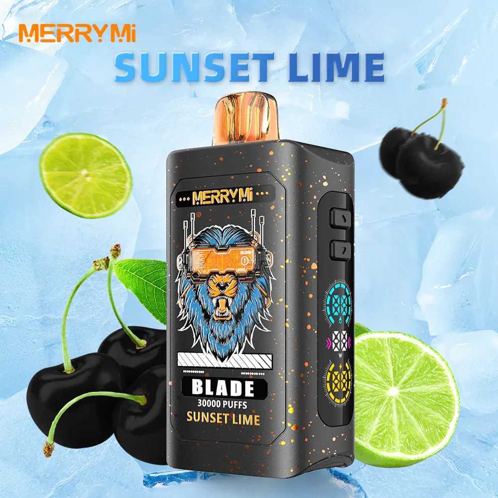 Vaper desechable Merry Mi Blade 30K sabor Sunset Lime