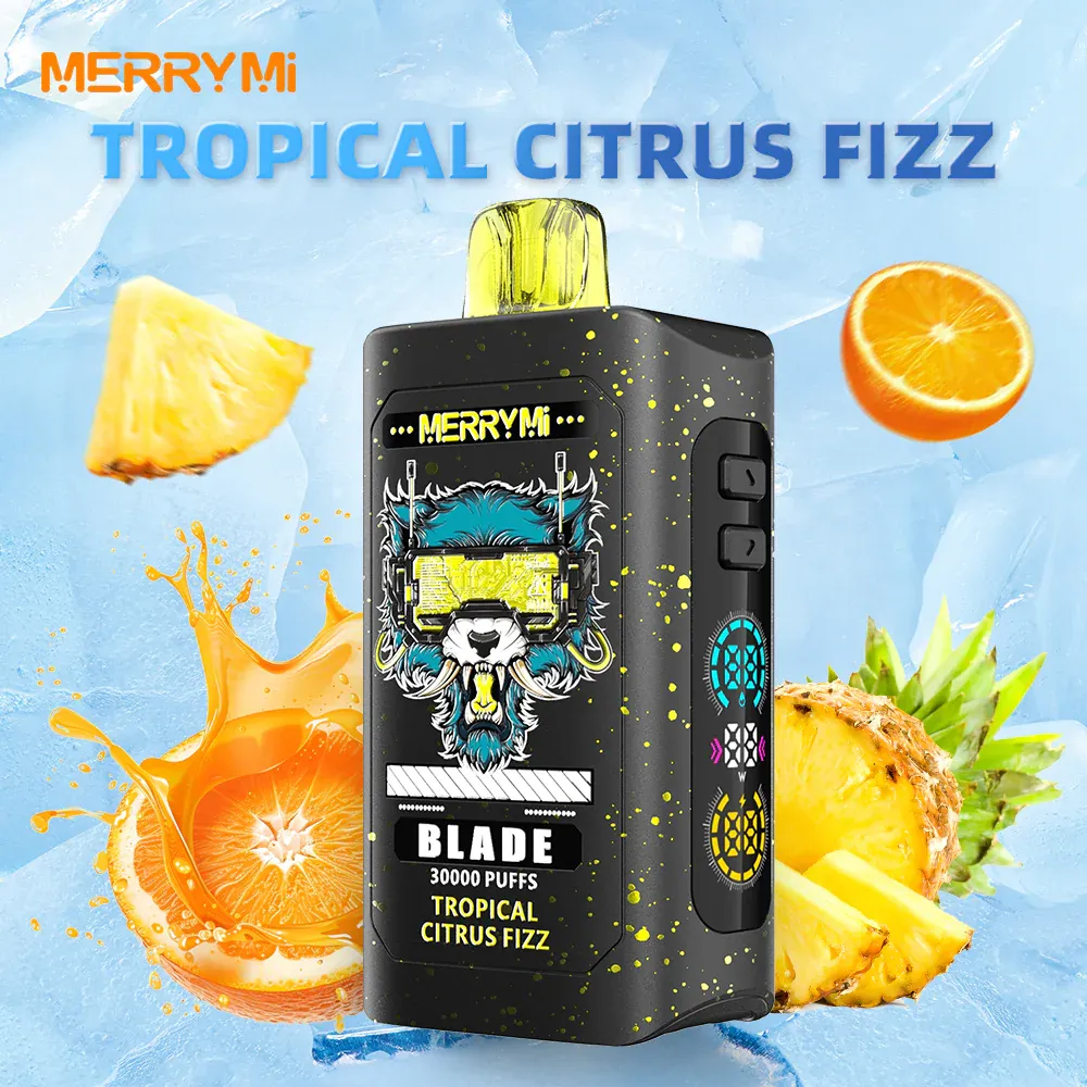 Vaper desechable Merry Mi Blade 30K sabor Tropical Citrus Fizz