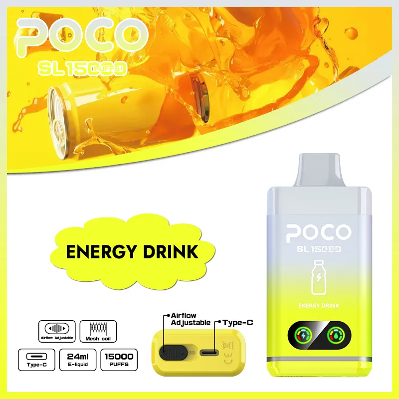 Vaper desechable POCO SL 15000 sabor Energy Drink