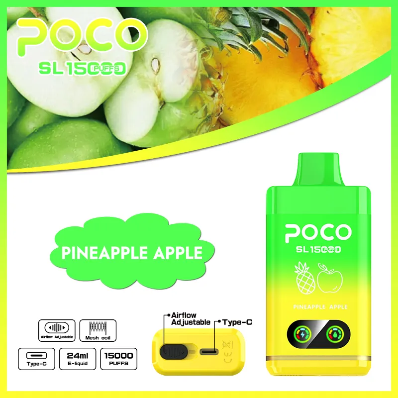 Vaper desechable POCO SL 15000 sabor Pineapple Apple