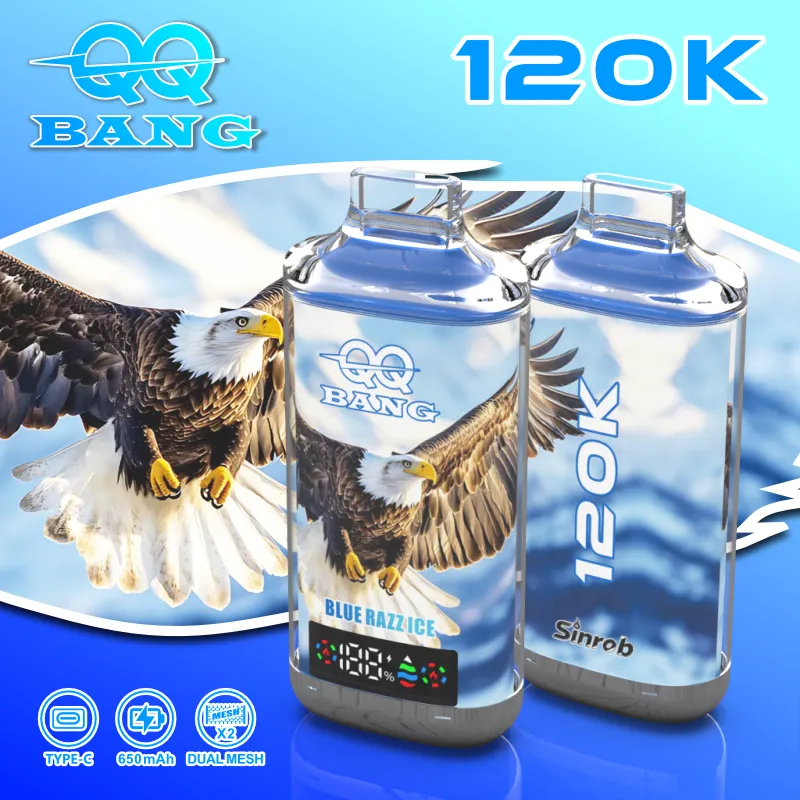 Vaper Desechable QQ Bang 120K – Batería Recargable 650 mAh, Pantalla LED y Resistencia de 1.0Ω - Imagen 5
