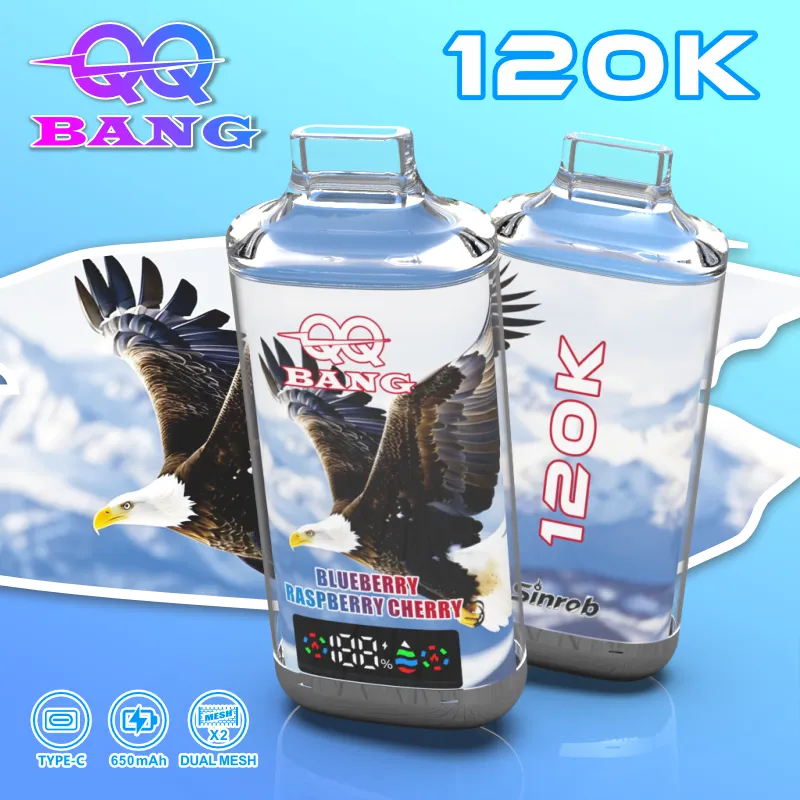 Vaper Desechable QQ Bang 120K – Batería Recargable 650 mAh, Pantalla LED y Resistencia de 1.0Ω - Imagen 3