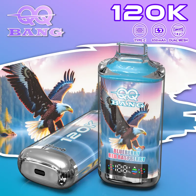Vaper Desechable QQ Bang 120K – Batería Recargable 650 mAh, Pantalla LED y Resistencia de 1.0Ω - Imagen 4
