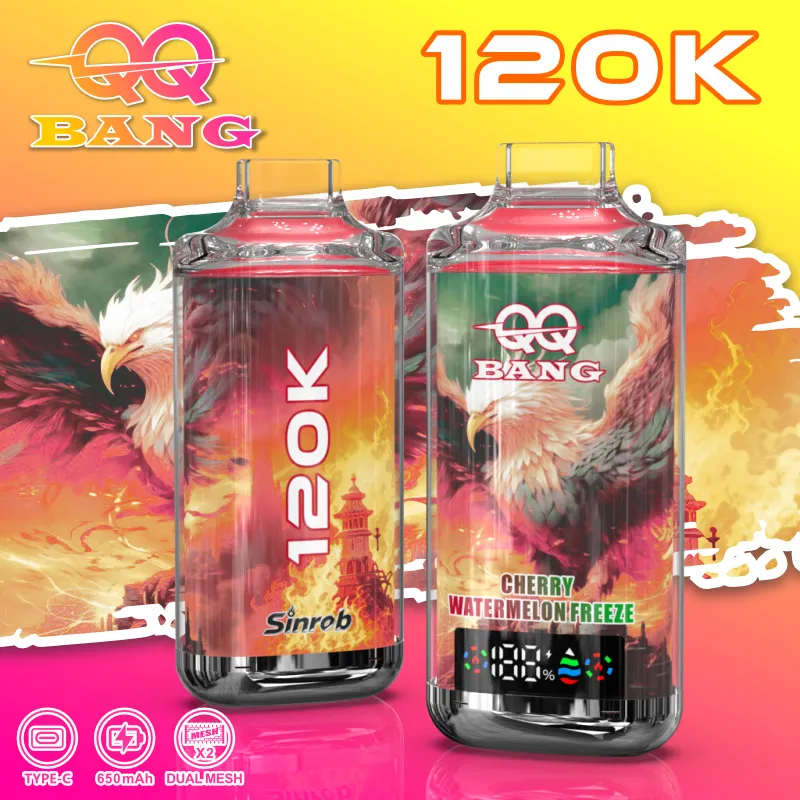 Vaper Desechable QQ Bang 120K – Batería Recargable 650 mAh, Pantalla LED y Resistencia de 1.0Ω - Imagen 6