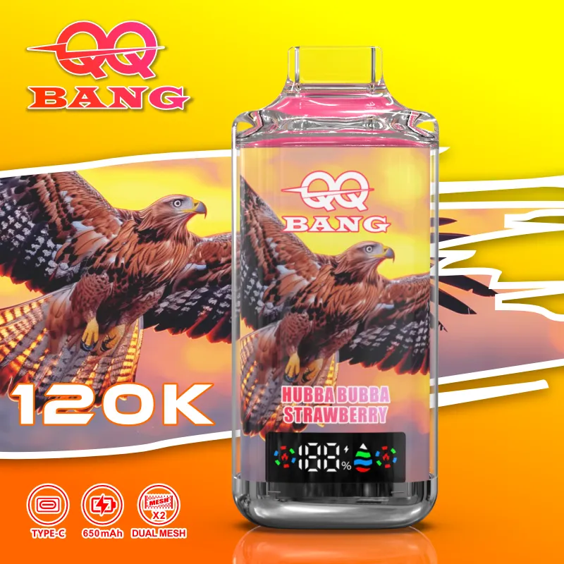 Vaper Desechable QQ Bang 120K – Batería Recargable 650 mAh, Pantalla LED y Resistencia de 1.0Ω - Imagen 7