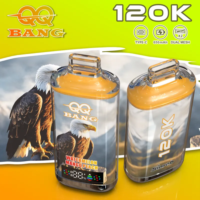 Vaper Desechable QQ Bang 120K – Batería Recargable 650 mAh, Pantalla LED y Resistencia de 1.0Ω - Imagen 12