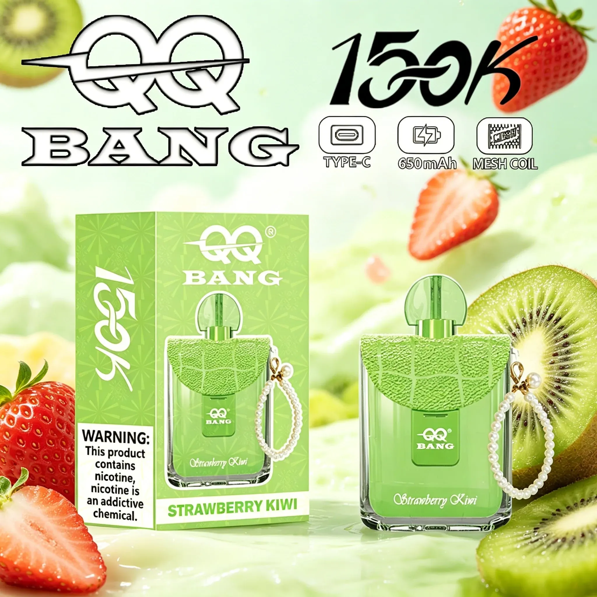 QQ Bang 150K caladas vaper desechable Type-C recargable - Imagen 6