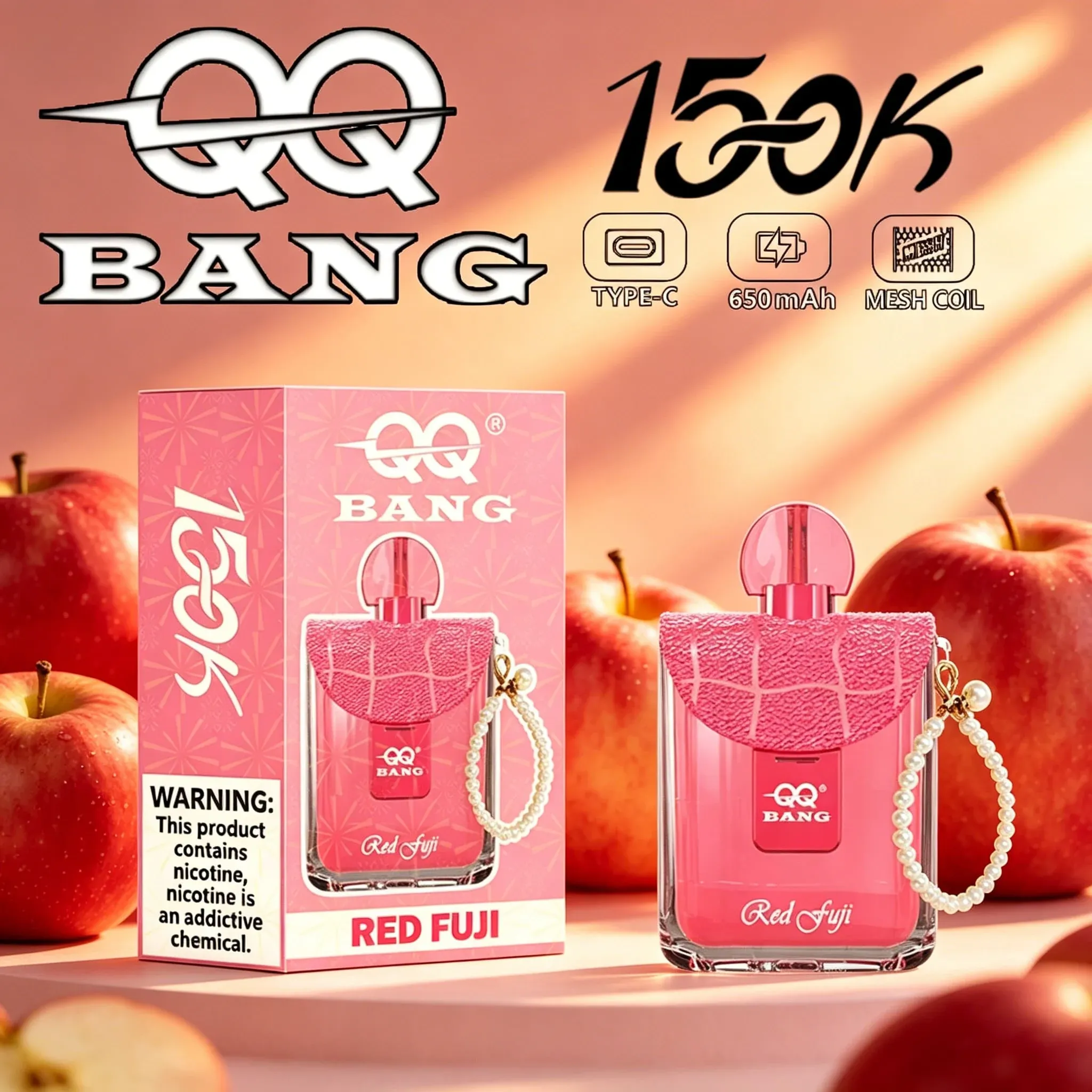 QQ Bang 150K caladas vaper desechable Type-C recargable - Imagen 8